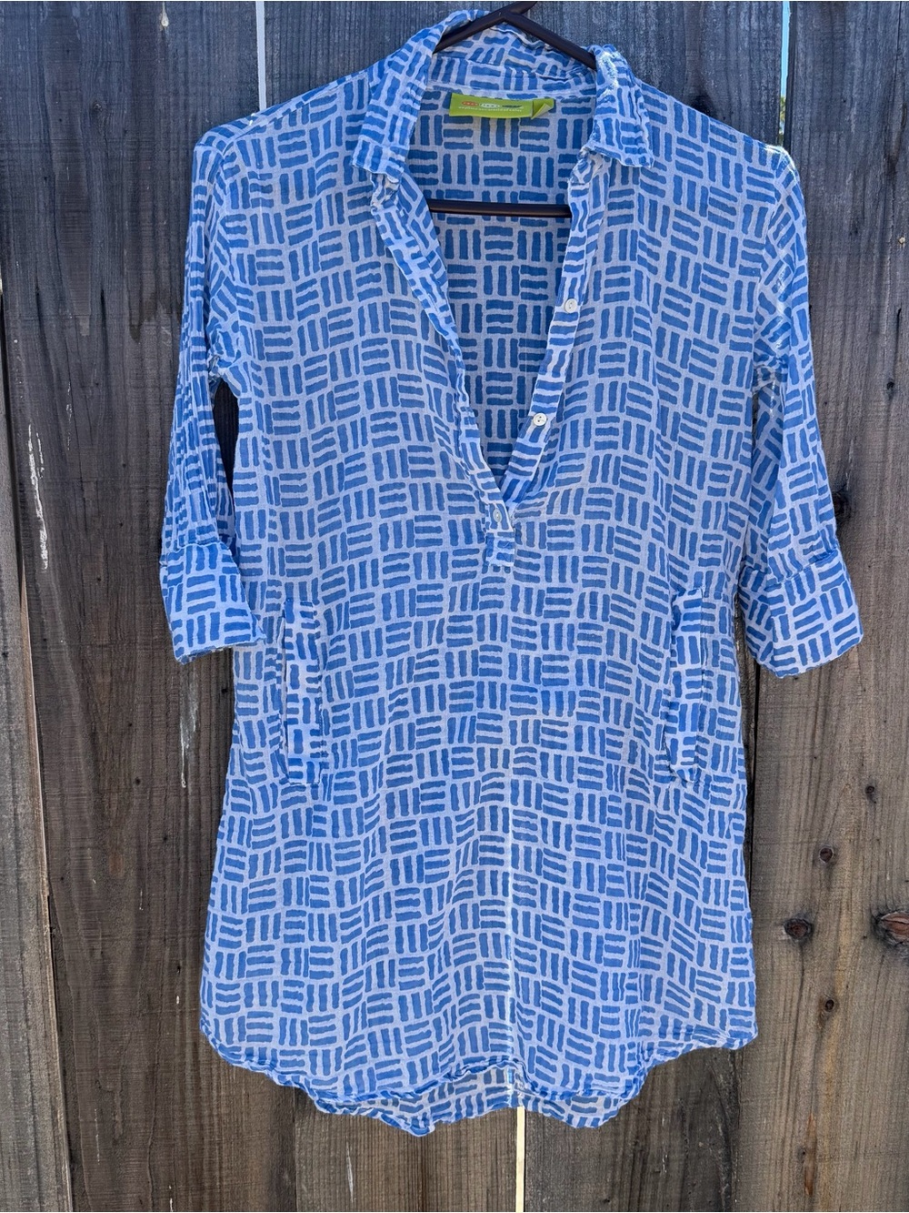 rock flower paper Floral Kelp Ocean Beach Tunic